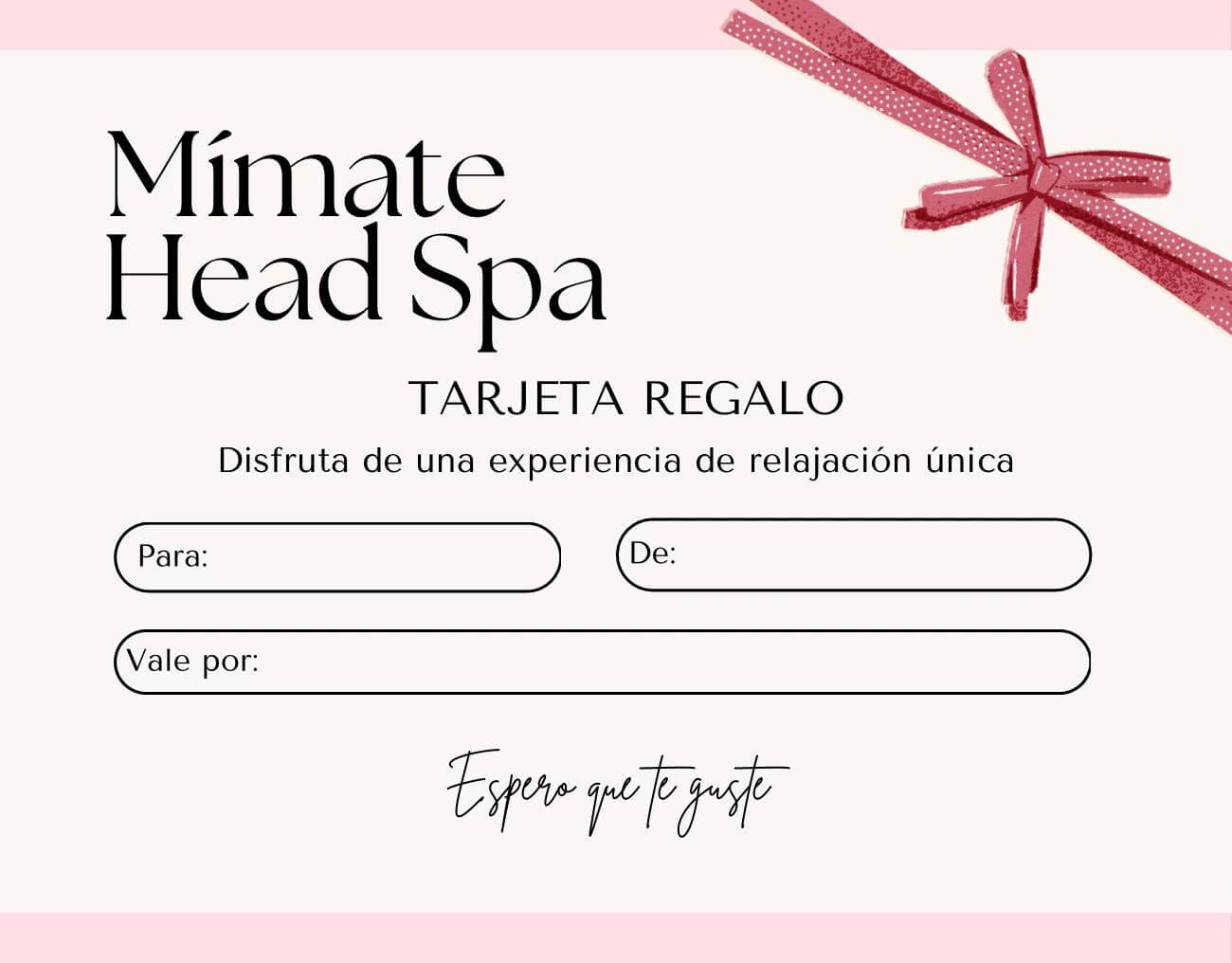 Tarjeta regalo delantera