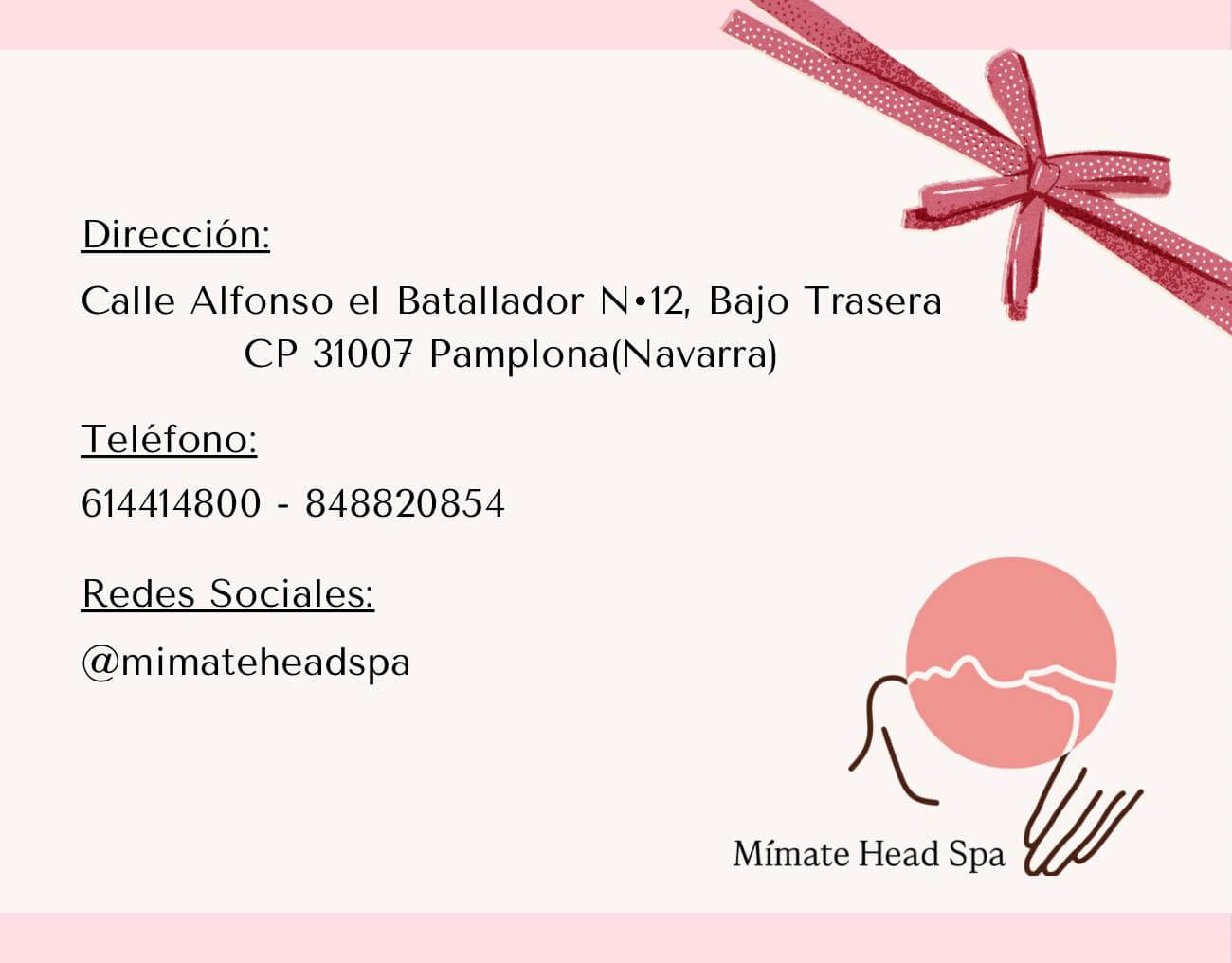 Tarjeta regalo trasera